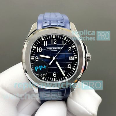 PP+ Factory Swiss Copy Patek Philippe Gain Weight Aquanaut 5168 Blue Dial 42mm Watch 